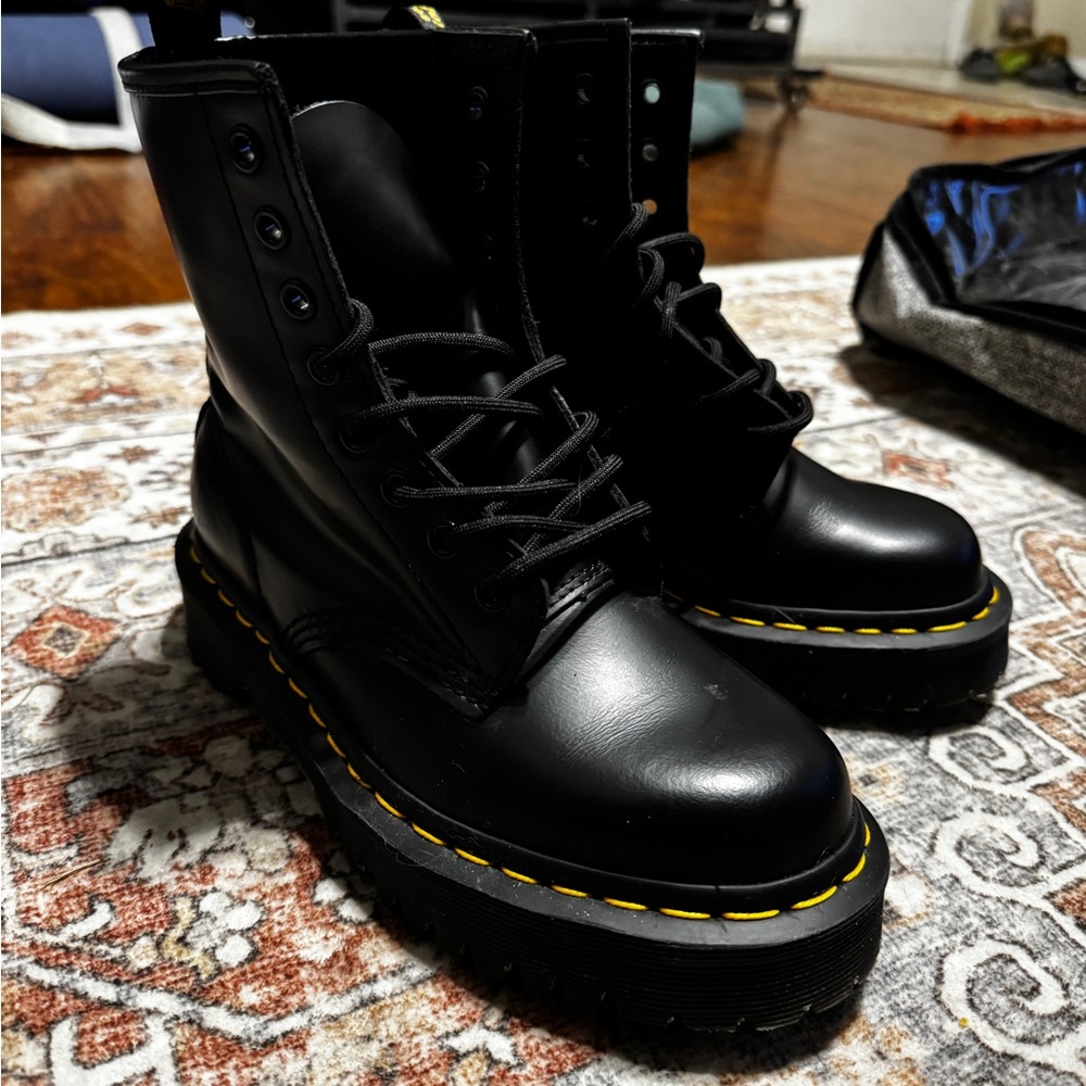 Doc Martens 1460 Bex Smooth Leather Platform Boots